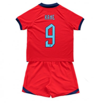 England Harry Kane #9 Bortedraktsett Barn VM 2022 Kortermet (+ Korte bukser)